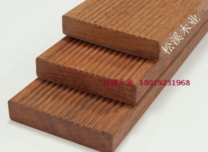 印尼进口菠萝格户外地板 防腐木阳台庭院地板 防腐地板