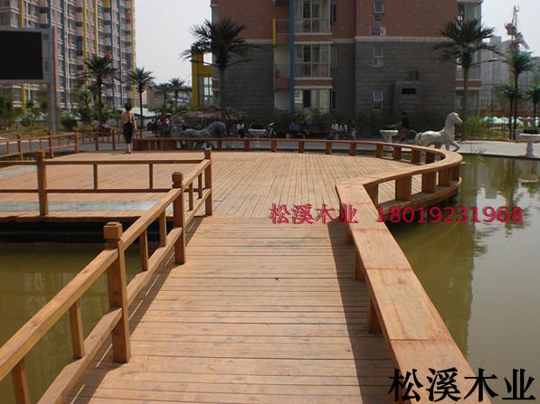 厂家直销防腐木地板户外木地板阳台清水平台公园俄罗斯樟子松